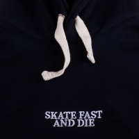 Inferno Skate Fast and Die Hoodie - Black/White