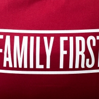 Intruz - Family First T-Shirt - Bordowy