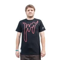 Jug - Neon T-shirt - Czerwony/Czarny