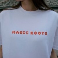 Magic Boots Skate Goods Flowers TS - Biały