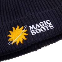 Magic Boots Skate Goods Typo Beanie Ciemny Grafit