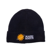 Magic Boots Skate Goods Typo Beanie Ciemny Grafit