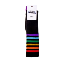 Skate Arena Long Socks - Czarno/Tęczowe