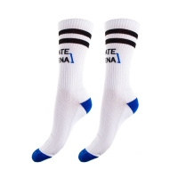 SkateArena - Short Socks - Biało/Niebieskie