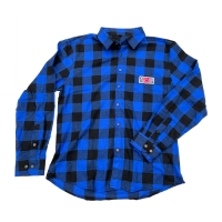 TREE Flanel Shirt - Niebiesko/Czarna