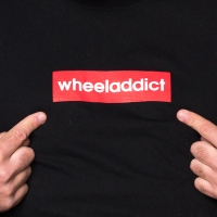 Wheeladdict - Logo T-shirt - Czarny